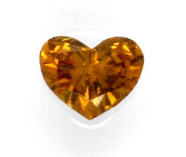 Foto 2 - Herz Diamant 0,56 Natural Fancy Intense Yellowish Brown, D5150