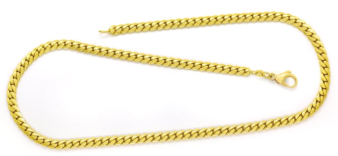 Foto 1 - Gelbgold-Collier Damenkette in 42cm Länge, K3260