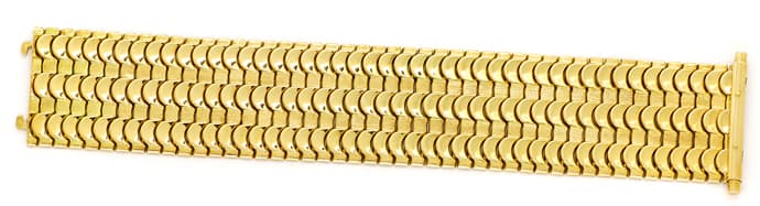 Foto 1 - 1A breites Designer-Armband in 585er Gelbgold, K3311