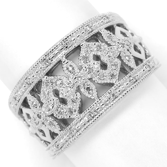 Foto 2 - Armband und Ring mit 102 funkelnden Diamanten in Silber, R9835