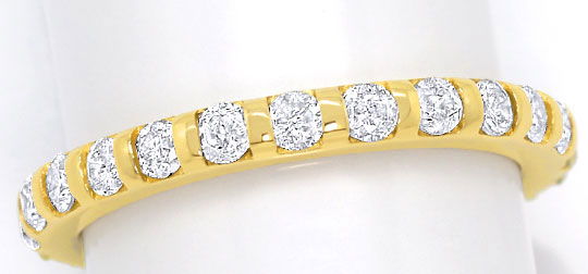 Foto 2 - Diamant Vollmemory Ring 1 Carat Brillanten Gelbgold 14K, S3144